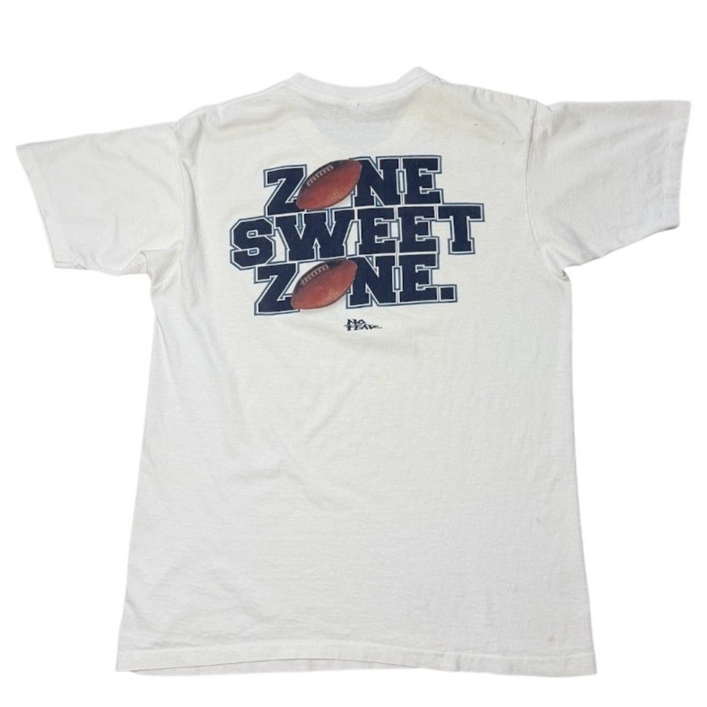 Vintage 90s No Fear Football Sweet Zone Single Stitch Graphic Sports USA T-Shirt